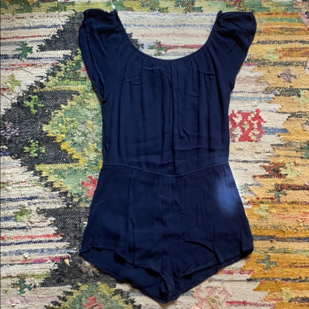 Cute Navy Romper
